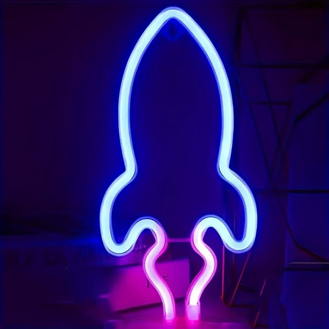 1Pc Cool Neon LED Light Sign – USB & Battery Powered Room Decor for Bedroom, Game Room. Perfect Gift