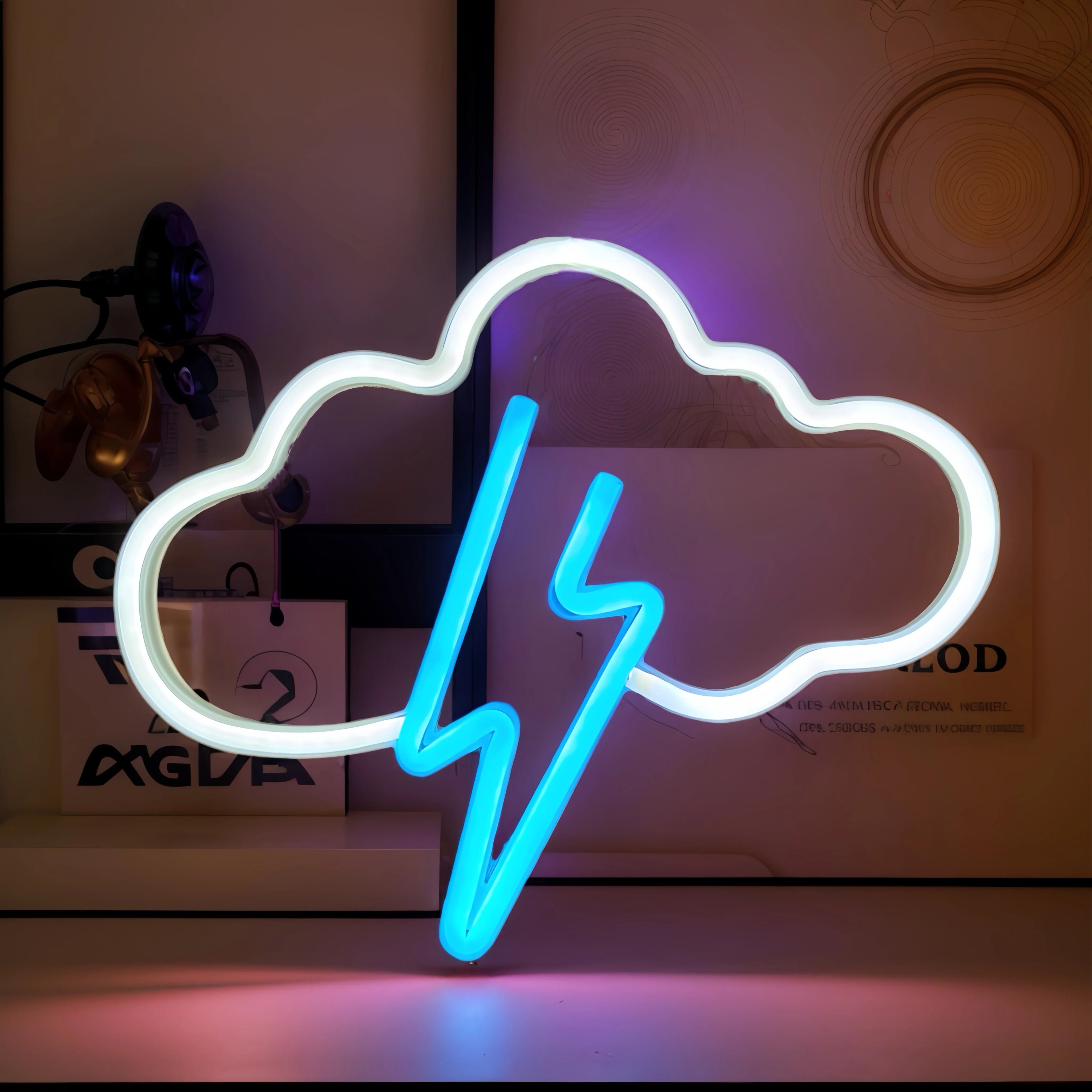 1Pc Cool Neon LED Light Sign – USB & Battery Powered Room Decor for Bedroom, Game Room. Perfect Gift