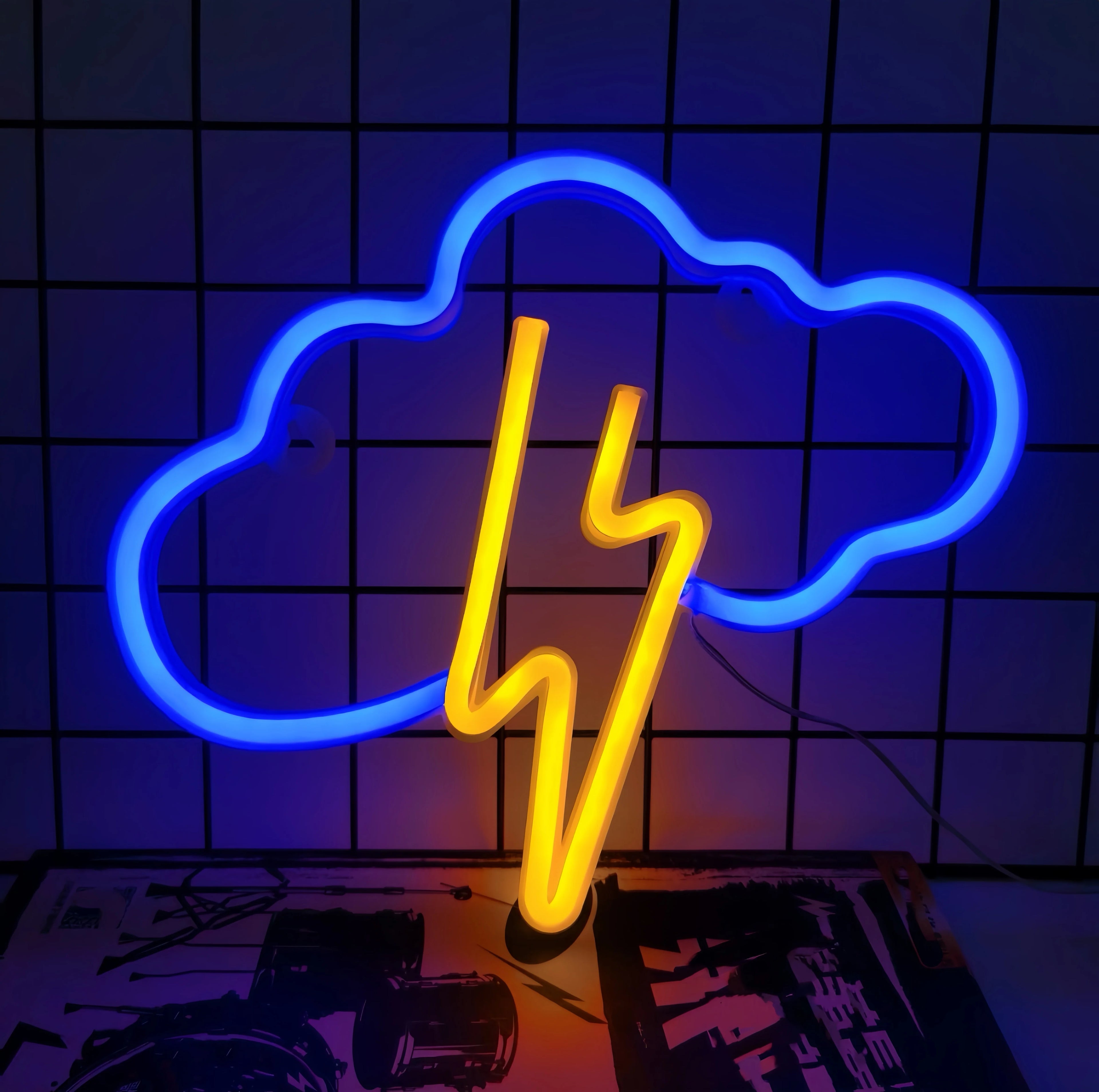 1Pc Cool Neon LED Light Sign – USB & Battery Powered Room Decor for Bedroom, Game Room. Perfect Gift